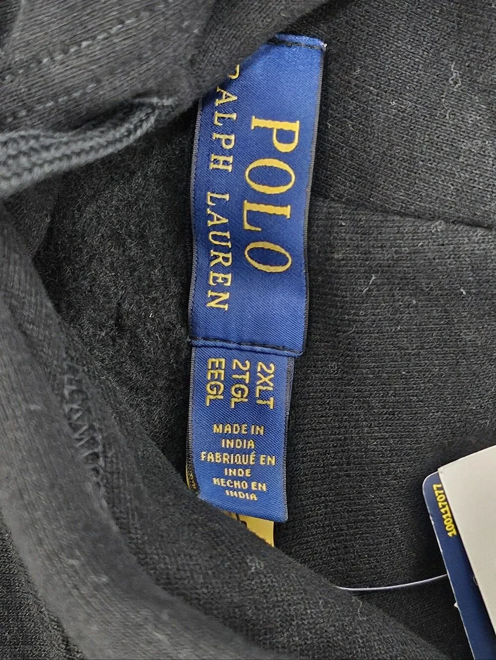 Polo Ralph Lauren Hoodie Pullover Plaid Logo Big & Tall 2XLT NWT